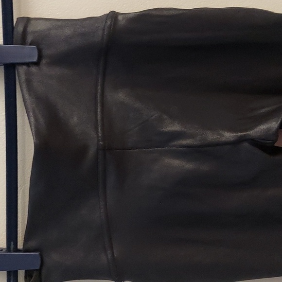 SPANX Black Faux Leather Leggings - Picture 9 of 14
